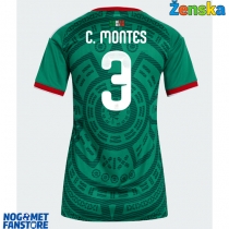Meksiko Cesar Montes #3 Domaci Dres za Ženska SP 2026 Kratak Rukav